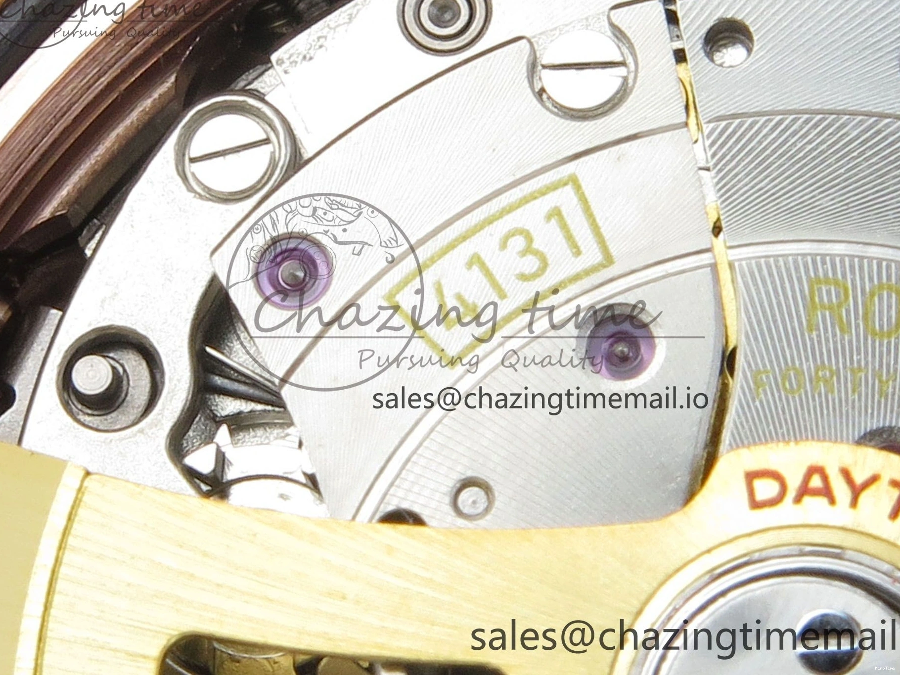 MiroTime 0130 WeatherProof Daytona 126505 RG Clean 1:1 Best Edition RG Champagne Stick Dial on RG Bracelet Super Clone DD 248